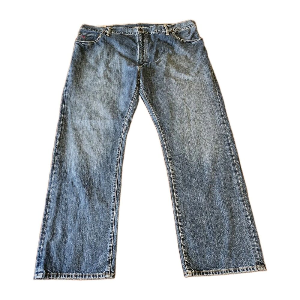 VTG Polo Ralph Lauren Authentic Dungarees Jeans Mens 44bx30 Loose Straight Y2K